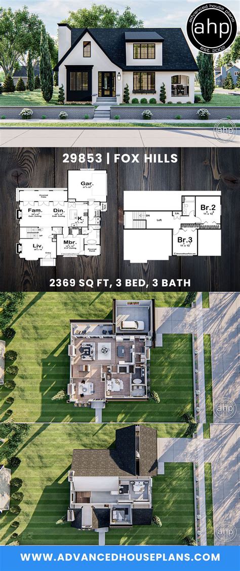 15 Story Modern Cottage Style Plan Fox Hills Cottage Style House