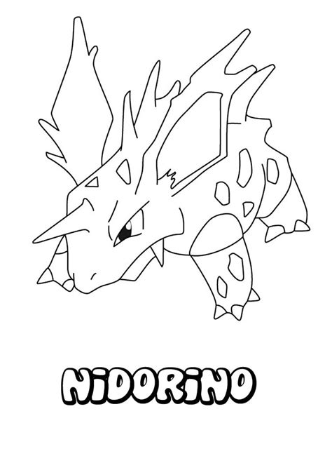 Pokemon Nidoran Coloring Pages Shoppingmili