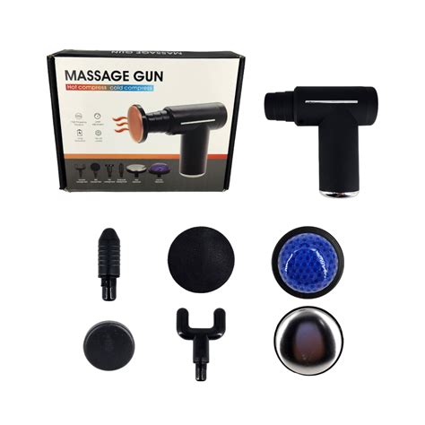 Pistola Térmica Masajeadora Con 6 Cabezales Intercambiables Variedad De Colores Massage Gun