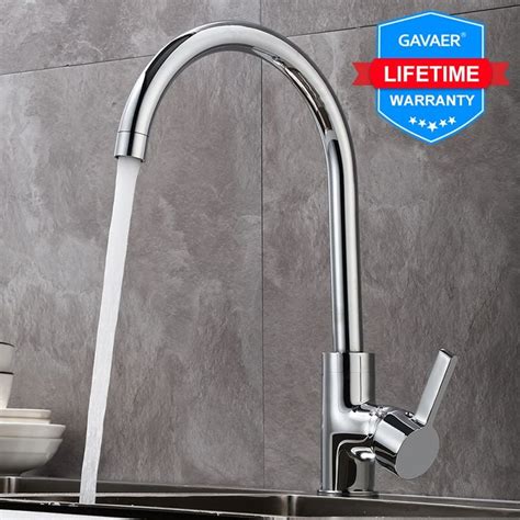 Gavaer Kitchen Faucet 360 Rotate Kitchen Sink Tap Classic Smooth Water