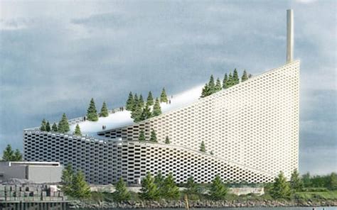 New Artificial Ski Slope To Open On Roof Of Copenhagen Green Power Plant