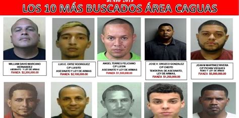 Publican Lista De Los Diez Más Buscados En Caguas