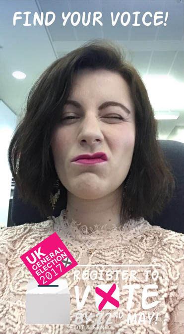 General Election 2017 Snapchat Filter Encourages Young Adults To Vote Uk News Uk