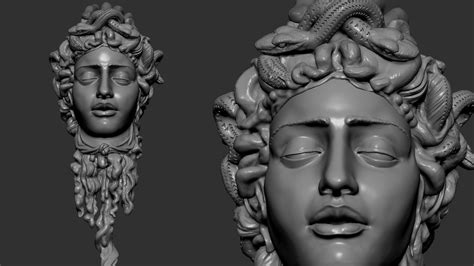 Worked On Medusa Head Details Perseus And Medusa Statue Study