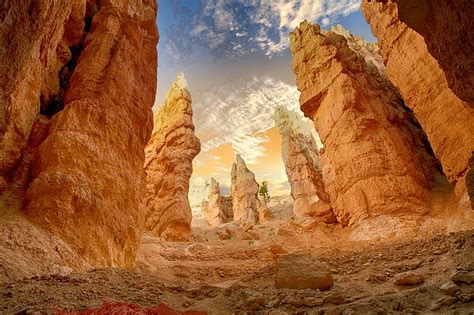 Brown Stone Structure Canyon Desert Landscape Scenic Rock Nature