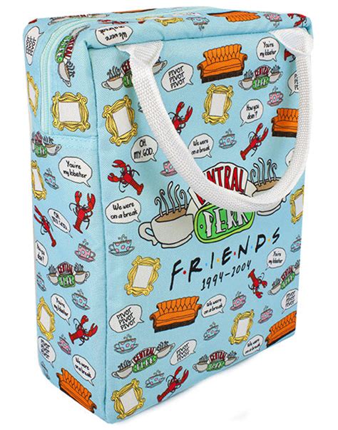 Friends Tv Series Central Perk Tote Style 5 Piece Lunch Bag Blue — Vanilla Underground