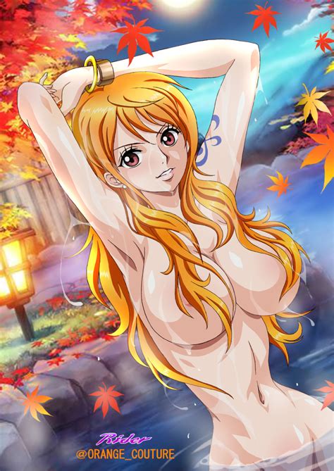 Raida J5einmnjp3r49k6 Nami One Piece One Piece Highres 1girl Armpits Bathing Breasts