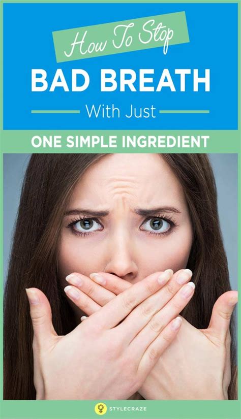 How To Stop Bad Breath With Just 1 Simple Ingredient Bad Breath Bad Breath Remedy Breathe