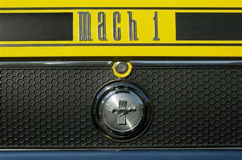 Mustang Mach 1 Emblem Photograph By Jill Reger Pixels