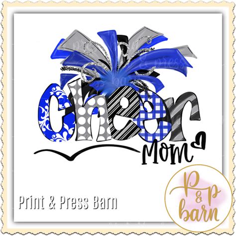 Cheer Mom Blue Print And Press Barn