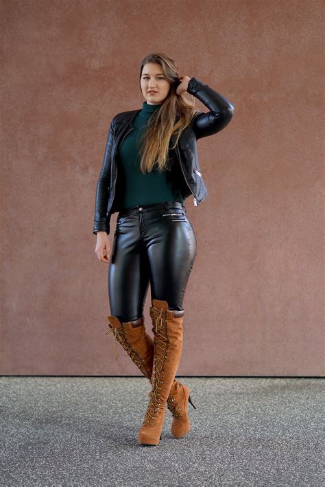 Hot Moms In Leather Pants