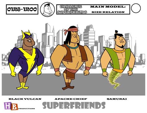 Superfriends Black Vulcan Apache Chief Samurai Superfriends Dc