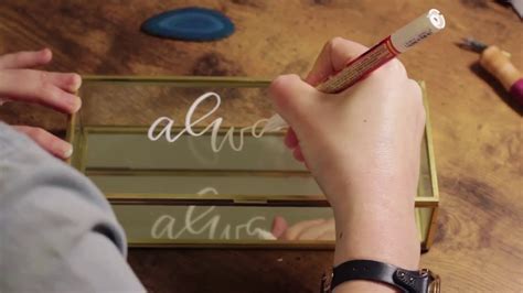 Calligraphy On Glass — Hand Lettering With An Acrylic Paint Pen Youtube