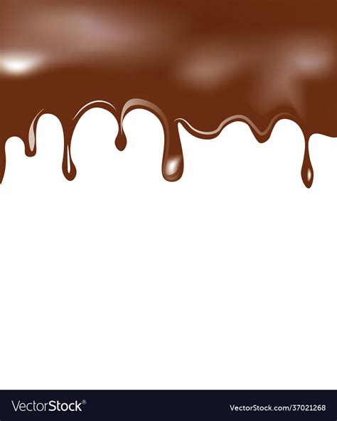 Melting Chocolate Background Royalty Free Vector Image