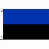 Concept of democracy and independence. Double Stripe Flag: Blue/Black