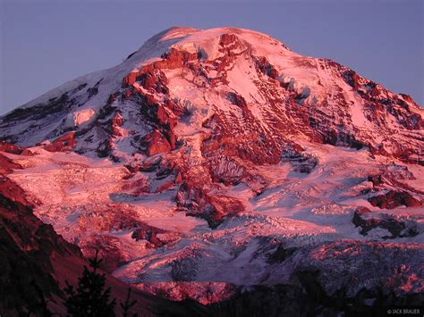 Rainier Alpenglow Washington Cascades Mountain Photography By Jack
