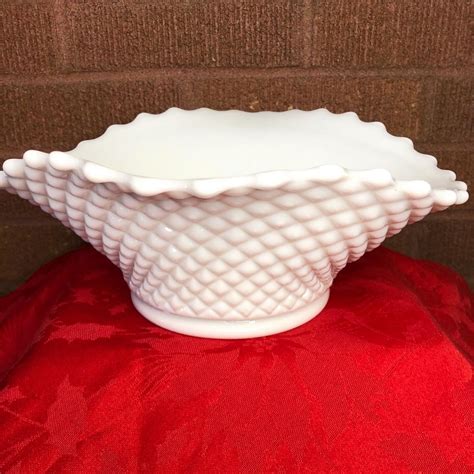 Westmoreland Vintage White Milk Glass Decorative Bowl With Etsy