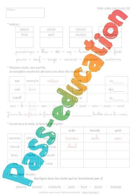 Exercice Ludique Francais Ce1 Hot Sex Picture