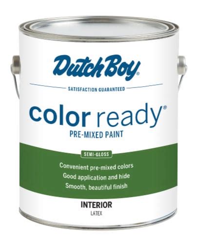 Dutch Boy Color Ready Pre Mixed Semi Gloss Interior Latex Paint