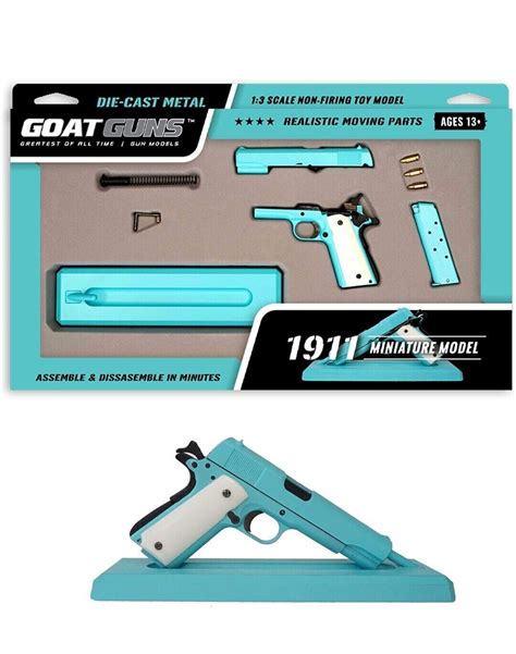 Buy Goatguns Miniature 1911 Historical Model Tiffany Blue 13 Scale Die