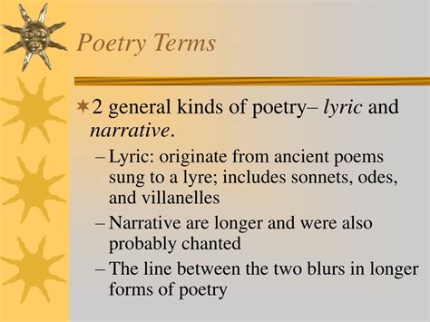 Ppt Poetry Terms Powerpoint Presentation Free Download Id5449476