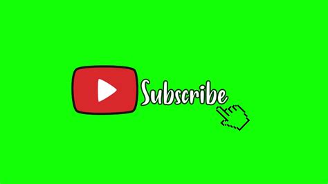 Green Screen Subscriber Subscribe Green Screen More Button In