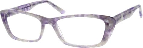 Purple Acetate Full Rim Frame 6645 Zenni Optical Eyeglasses