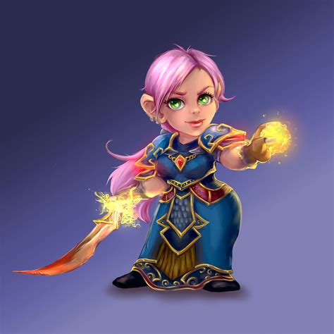 artstation another gnome mage anna kassem world of warcraft characters female gnome
