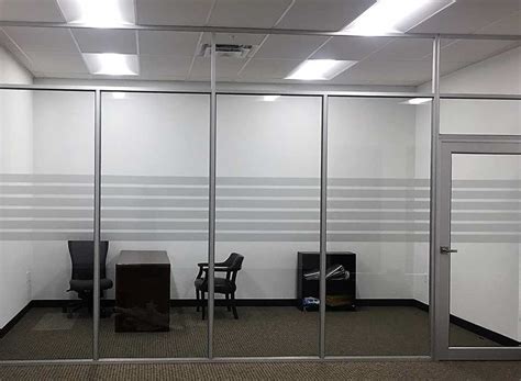 Frosted Glass Vinyl Partition In Office Frosted Glass Office Door
