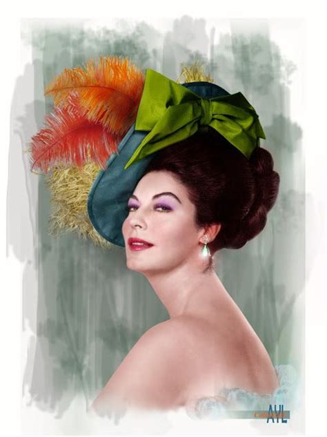 My Colorized And Stylized Take On An Older Ava Gardner From A Publicity
