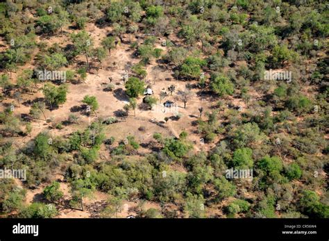 Aerial View Of The Indigenous Village Of El Escrito In The Forests Of