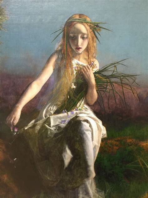 Arthur Hughes Ophelia 1852 Pre Raphaelite Art Pre Raphaelite