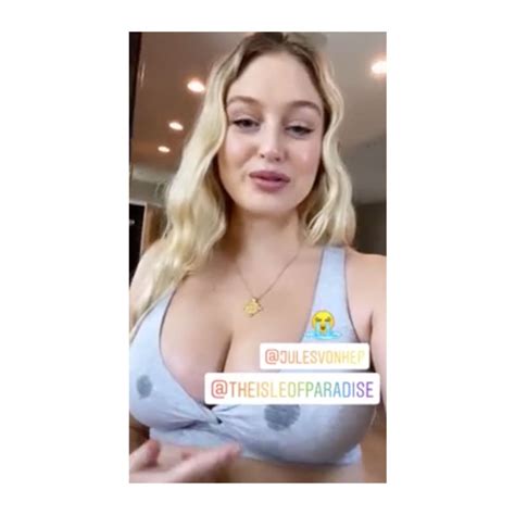 Iskra Lawrence Leaks Through Her Bra During Instagram Video