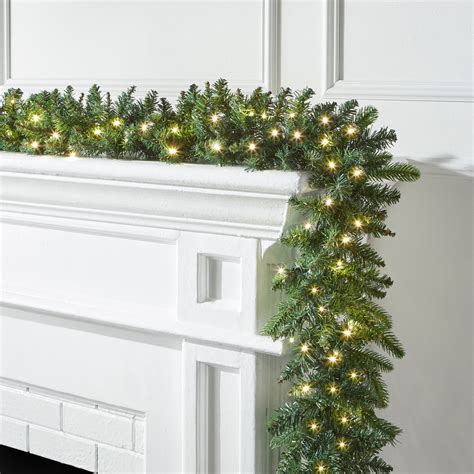 Pre Lit Arrow Tip 6 Garland Wreaths Garlands And Swags Brylane Home