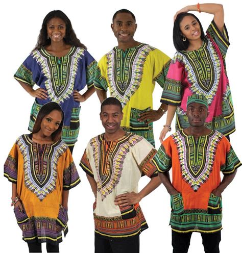Set Of 6 Traditional Print Dashikis African Clothing African Fashion Clothes For Women
