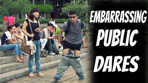 embarrassing dares in public challenge youtube