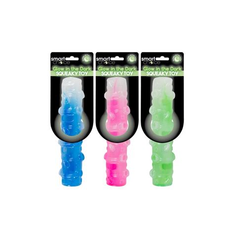 Glow In The Dark Squeaky Stick Dog Toy