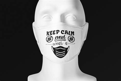 Keep Calm And Wear A Mask Funny Facemask Reusable Face Etsy