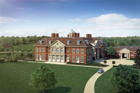 Artists Impression Of A New Country Estate In England By