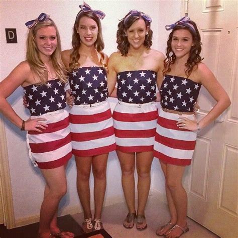 Went To An Abc Party With My Girls Made Dresses Out Of American Flags G D Bless America