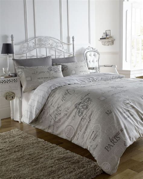 About french bed linen & luxury bedding sets. SCRIPT PARIS STYLISH FRENCH CALLIGRAPHY DUVET QUILT COVER ...
