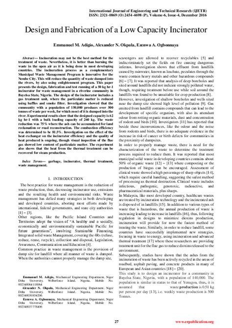 pdf 34 paper design and fabrication of an incinerator pdf emmanuel adigio and alexander
