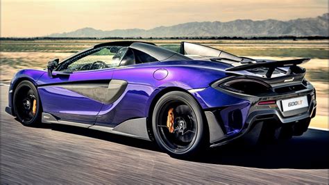2019 Purple Mclaren 600lt Spider High Performance Sportscar