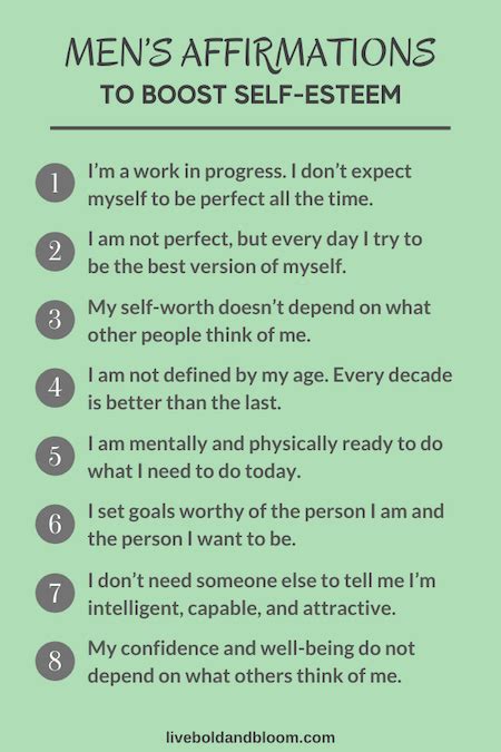 81 positive affirmations for men to practice daily thecoolist