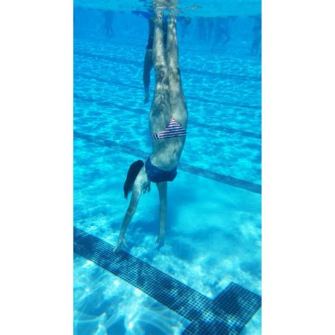 handstand under water