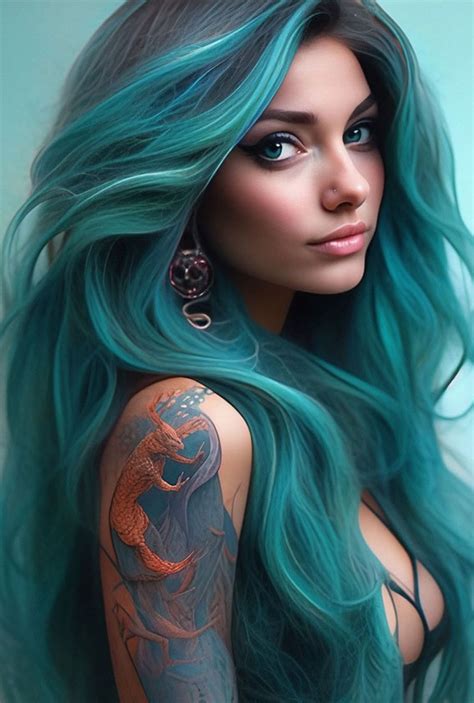 20 Unconventional Hair Color Ideas To Make A Statement Shades Of Green Ocean