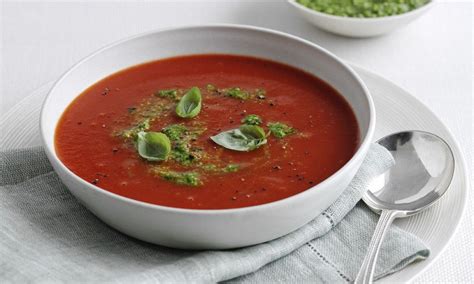 Mary Berry Special Easy Tomato Soup With Pesto Tomato Soup Easy