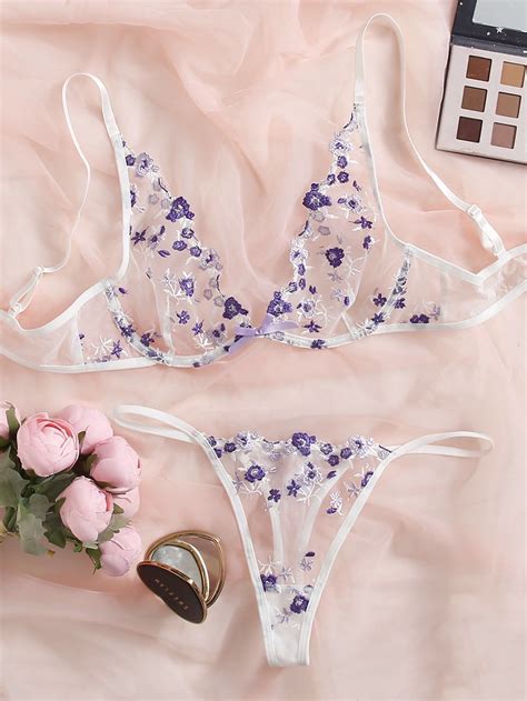 Style Romantic Color Yellow Pattern Type Floral Type Sexy Sets