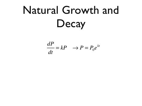 Exponential Growth And Decay