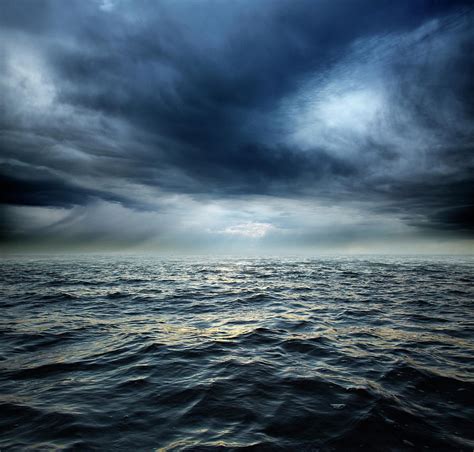 Stormy Ocean Water By Aaron Foster